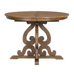 Set da pranzo allungabile tradizionale da 58" con 4 sedie imbottite