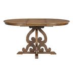 Set da pranzo allungabile tradizionale da 58" con 4 sedie imbottite