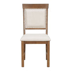 Set da pranzo allungabile tradizionale da 58" con 4 sedie imbottite