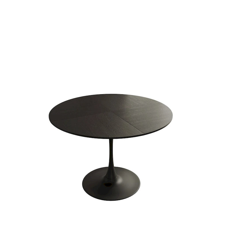 Tavolo da pranzo rotondo moderno, con base in metallo