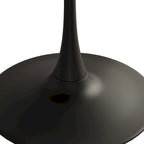 Tavolo da pranzo rotondo moderno, con base in metallo