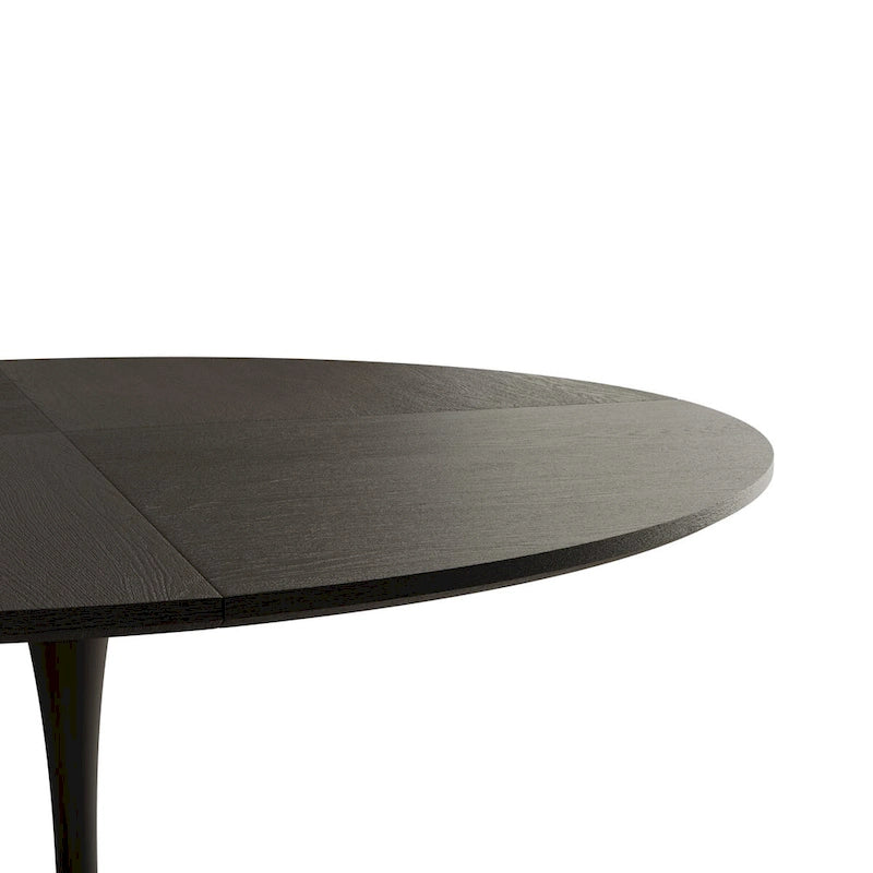 Tavolo da pranzo rotondo moderno, con base in metallo