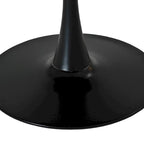 Tavolo da pranzo rotondo moderno, con base in metallo