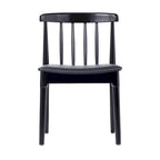 Commercial Solid Wood Dining Chair with Vinyl Padded Seat - Set of 2