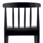 Commercial Solid Wood Dining Chair with Vinyl Padded Seat - Set of 2