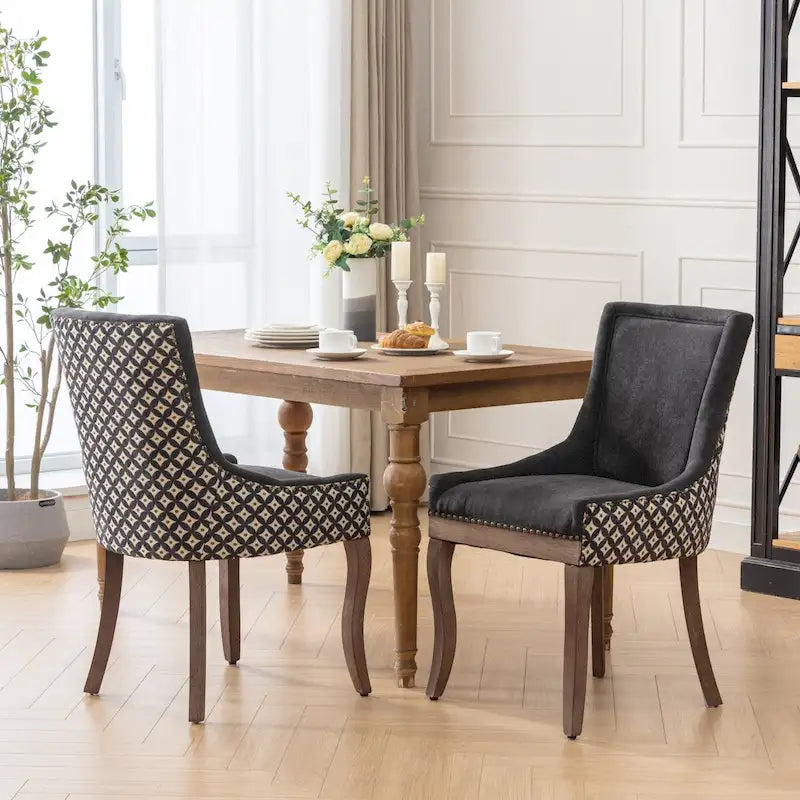 Set di 2 sedie da pranzo Ultra Side con gambe in legno