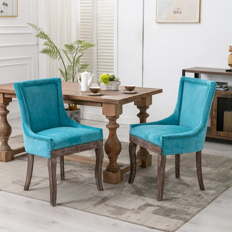 Set di 2 sedie da pranzo Ultra Side con gambe in legno
