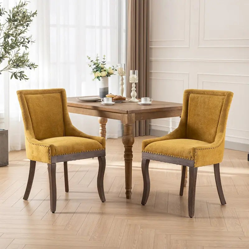 Set di 2 sedie da pranzo Ultra Side con gambe in legno