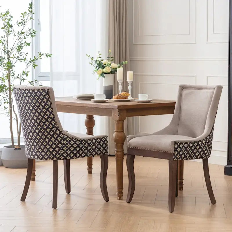Set di 2 sedie da pranzo Ultra Side con gambe in legno