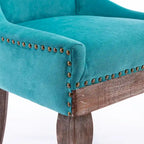 Set of 2 Ultra Side Dining Chairs with Wood Legs