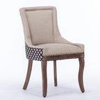 Set of 2 Ultra Side Dining Chairs with Wood Legs
