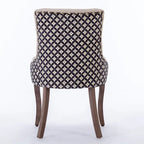Set of 2 Ultra Side Dining Chairs with Wood Legs