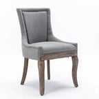 Set of 2 Ultra Side Dining Chairs with Wood Legs