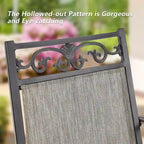 Outdoor Stackable Dining Chairs for All Weather, Set of 2 or 4