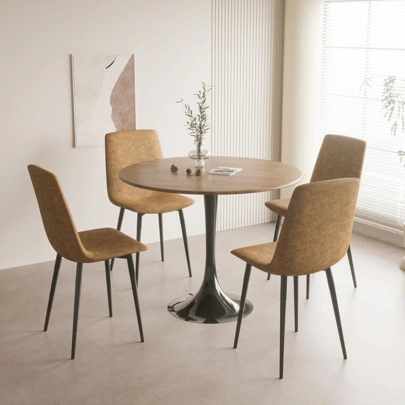 31.5 Mid Century Tulip Round Dining Table for 4 People