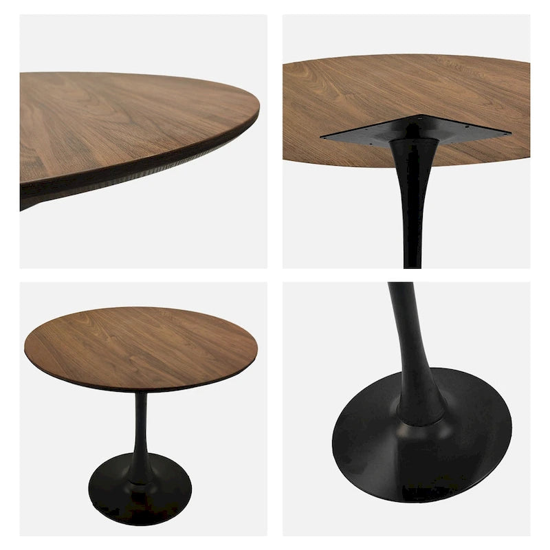 31.5 Mid Century Tulip Round Dining Table for 4 People