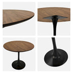 31.5 Mid Century Tulip Round Dining Table for 4 People