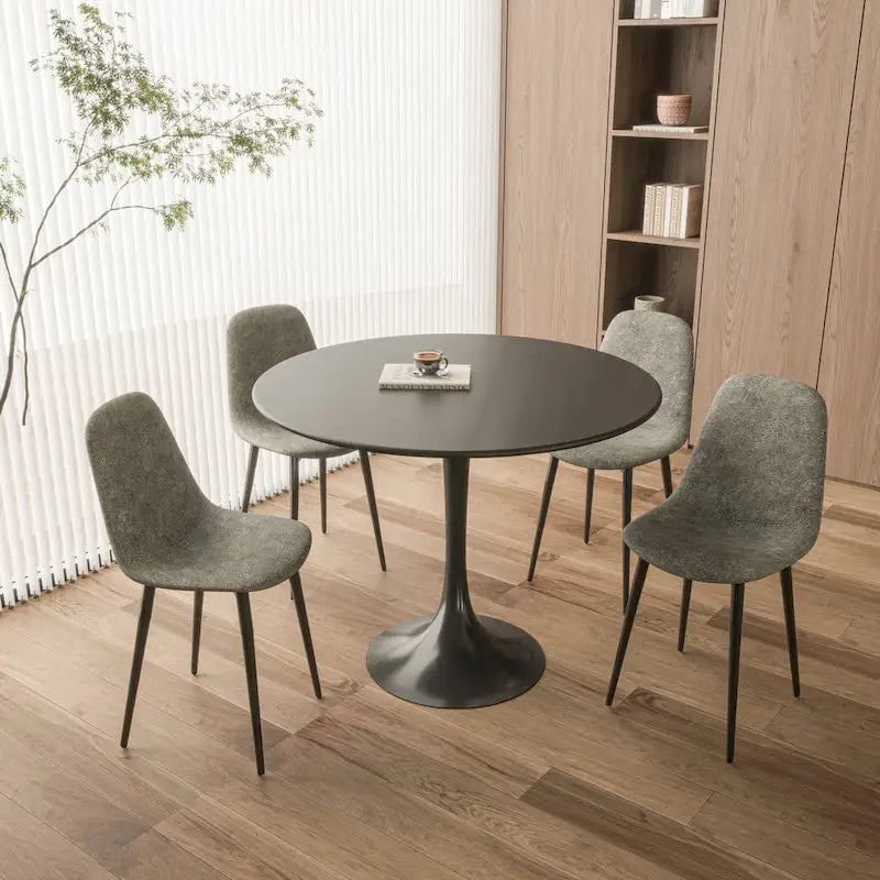31.5 Mid Century Tulip Round Dining Table for 4 People