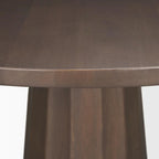 Swanson 60 Dark Brown Wood Round Pedestal Dining Table - 60.0L x 60.0W x 30.0H