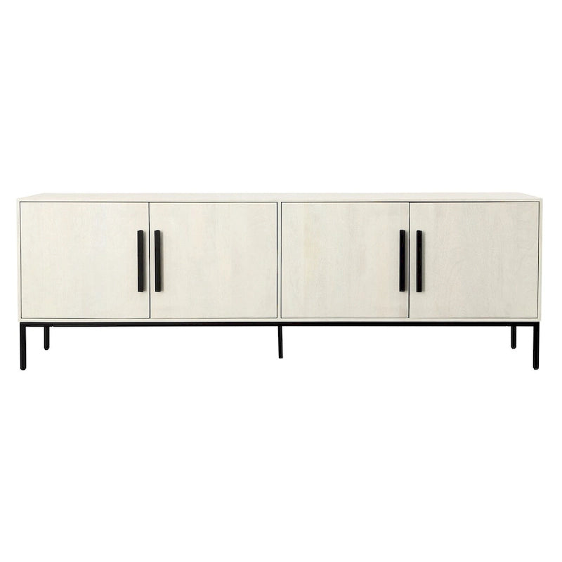 Credenza in legno di mango larga 244 cm con spazio di archiviazione