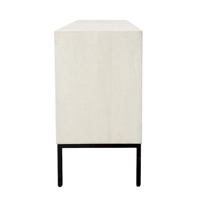 Credenza in legno di mango larga 244 cm con spazio di archiviazione