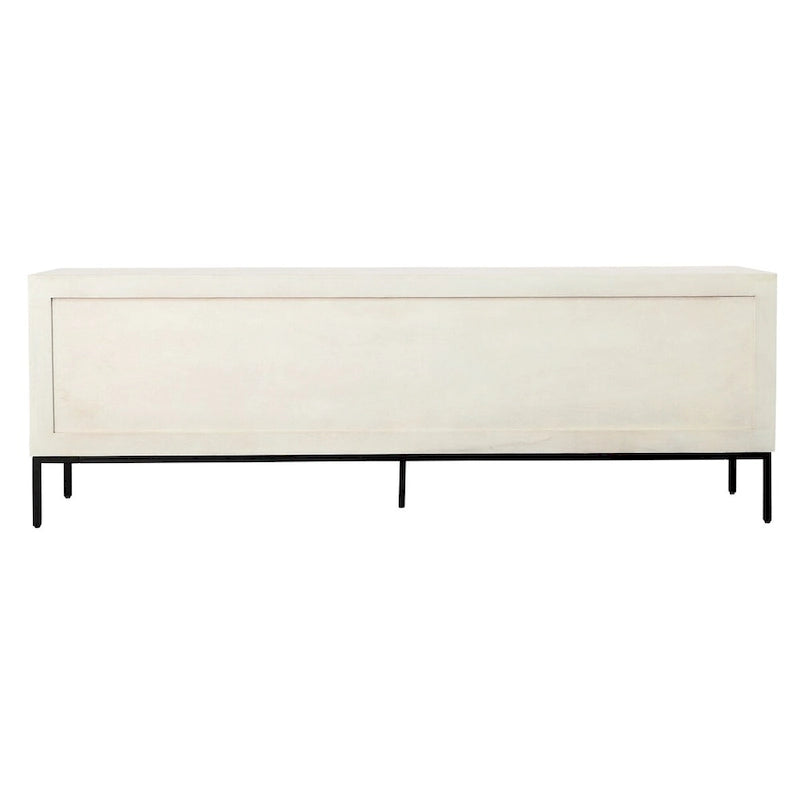 Credenza in legno di mango larga 244 cm con spazio di archiviazione