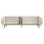 Credenza in legno di mango larga 244 cm con spazio di archiviazione