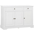 Sideboard Buffet Cabinet, Modern Kitchen Cabinet with 2 Drawers and Adjustable Shelves, Coffee Bar Cabinet