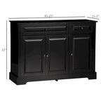 Sideboard Buffet Cabinet, Modern Kitchen Cabinet with 2 Drawers and Adjustable Shelves, Coffee Bar Cabinet