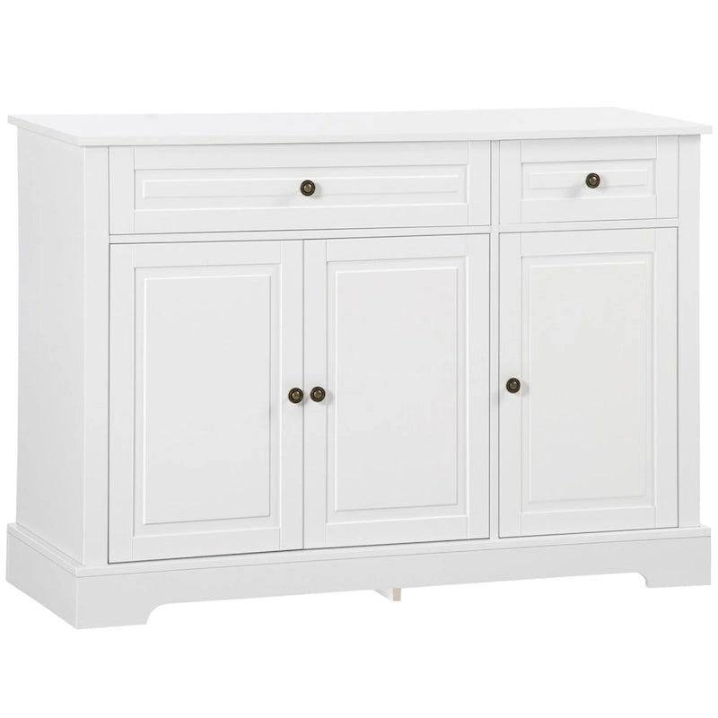 Sideboard Buffet Cabinet, Modern Kitchen Cabinet with 2 Drawers and Adjustable Shelves, Coffee Bar Cabinet