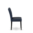 East West Furniture Austin Parson Dining Chairs, Set of 2 (Color & Fabric Options)