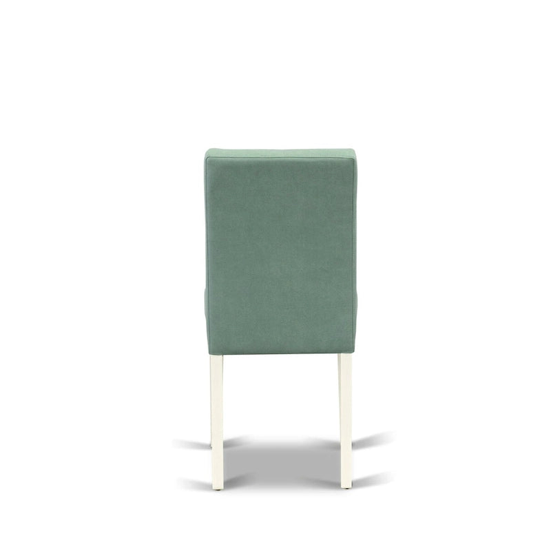East West Furniture Austin Parson Dining Chairs, Set of 2 (Color & Fabric Options)