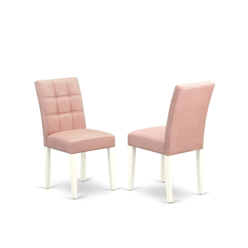 East West Furniture Austin Parson Dining Chairs, Set of 2 (Color & Fabric Options)