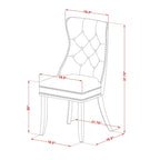 East West Furniture Kitchen Table Set- a Dining Table with Butterfly Leaf and Parson Chairs, Black (Pieces Options)