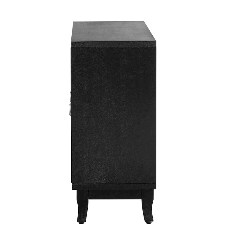 Sideboard with 3 Door Mirrored Buffet Cabinet