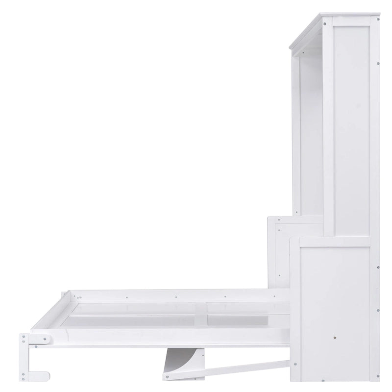 Nestfair Queen Size Murphy Bed with Shelf