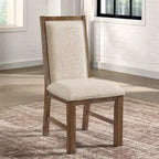 Furniture of America Agio Transitional Brown 7-Piece Expandable Dining Table Set