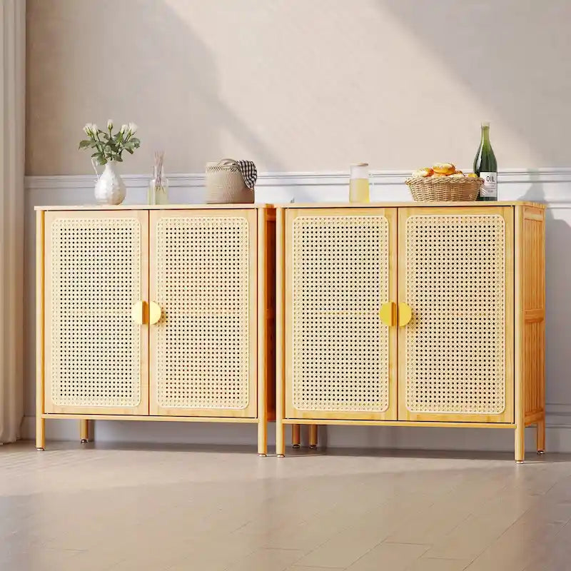VredHom 2-Door Buffet Sideboard Storage Cabinet - 31.9 in W * 16.1 in D * 31.1 in H