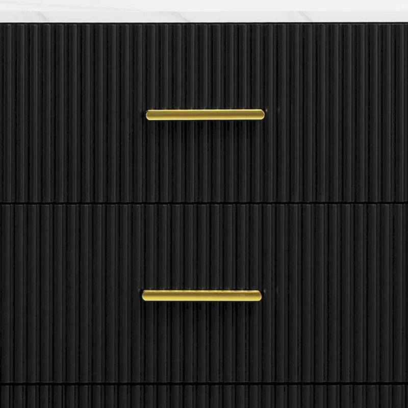 Madia Moderna di Design in Legno con 2 Ante in Vetro Temperato Giallo Ambra