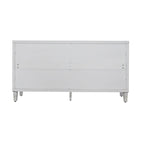 60-in Modern Wash White 4 Door Wooden Sideboard Buffet Server Accent Storage Cabinet