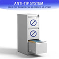 3 Drawer Vertical File Cabinet w/Lock Office Home Steel File Cabinet