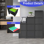 3 Drawer Vertical File Cabinet w/Lock Office Home Steel File Cabinet