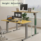 FlexiSpot 100% Bamboo Whole-Piece Desktop Ergonomic Electric Home Office Standing Desk Memory Controller