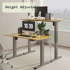 FlexiSpot 100% Bamboo Whole-Piece Desktop Ergonomic Electric Home Office Standing Desk Memory Controller