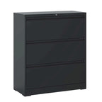 3-Drawer Metal Filing Cabinet with Lock - Home Office