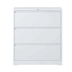3-Drawer Metal Filing Cabinet with Lock - Home Office