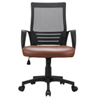 Sedia da ufficio ergonomica regolabile Yaheetech in rete con supporto lombare