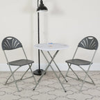 650 lb. Capacity Plastic Fan Back Folding Chair