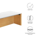 Kinetic 38 Wall-Mount Office Desk With Cabinet and Shelf