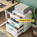3 Drawer File Cabinet - 15.4D x 18.5W x 25.6H